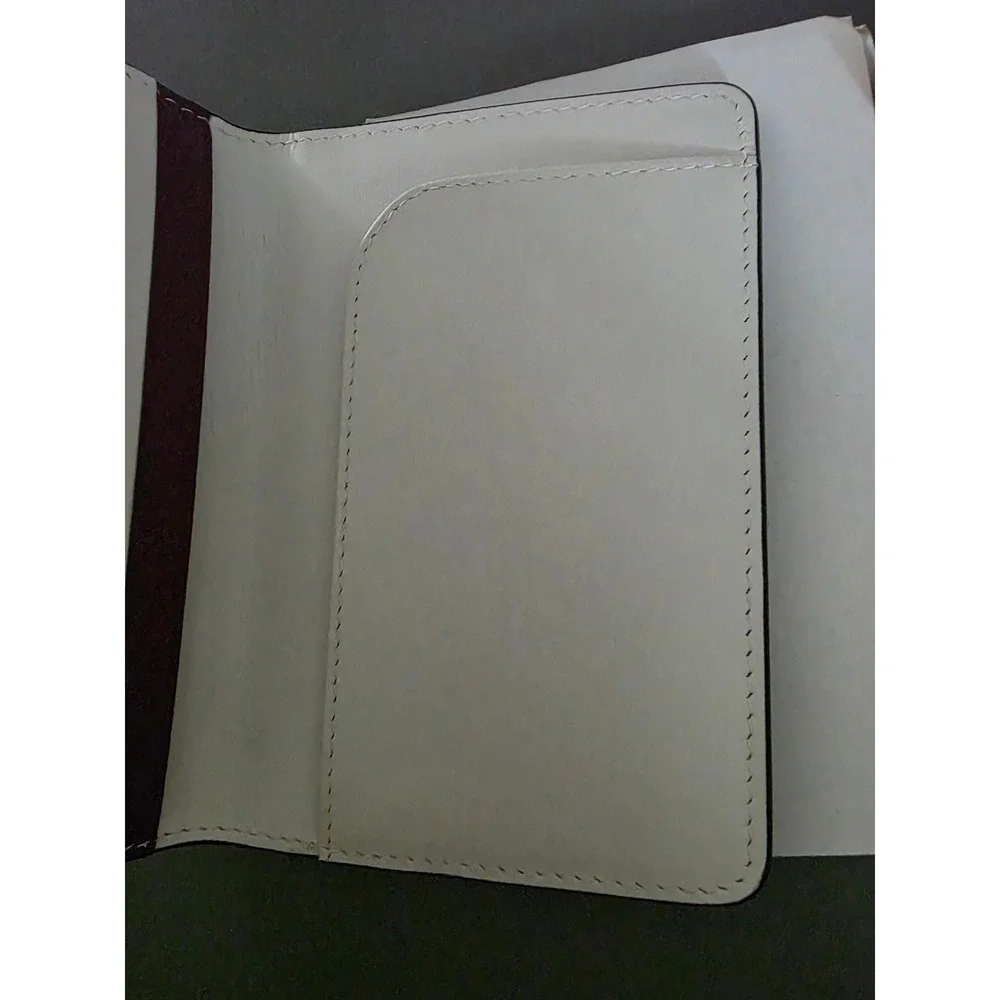 Radley London Burgundy Leather Passport Cover Holder Scottie Dog Travel Wallet